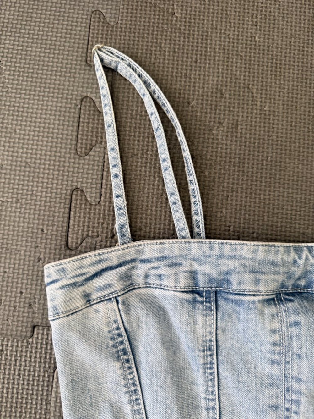 Miou Muse Denim Mini Dress – M- Boutique- Summer MSRP $80 - Picture 10 of 16